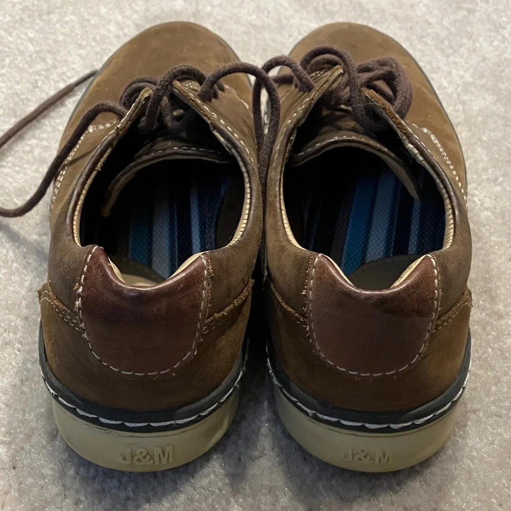 Johnston & Murphy Tan Leather Oxfords